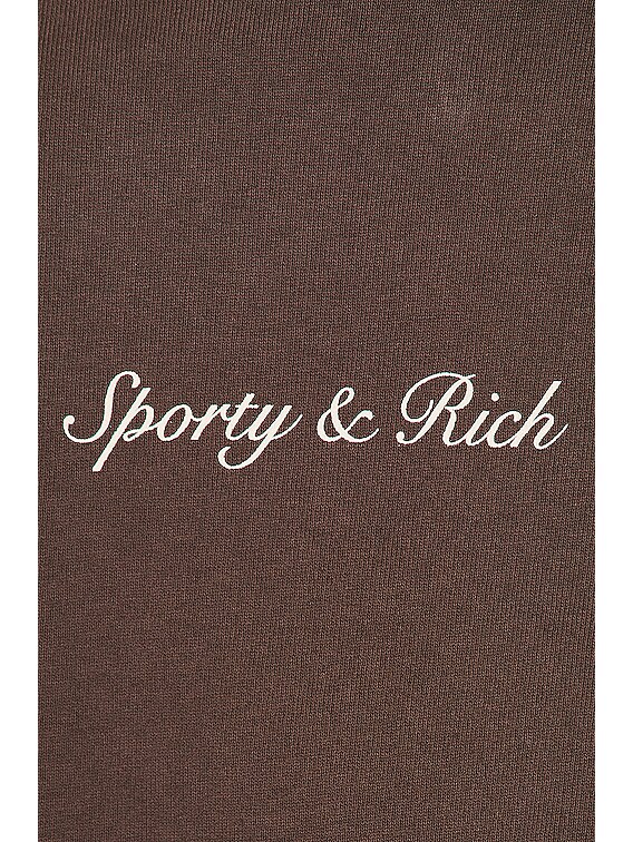 ボトムスその他 Sporty & Rich Syracuse Logo Print Jogger Pants Chocolate SWA Sporty & Rich Syracuse Embroidered Sweatpant in Chocolate | FWRD
