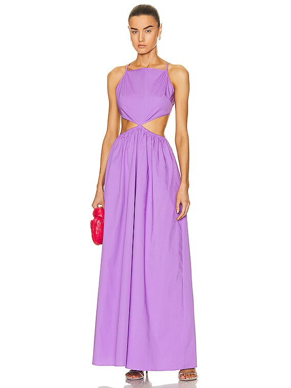 staud dress purple Staud Myla Dress in AMETHYST