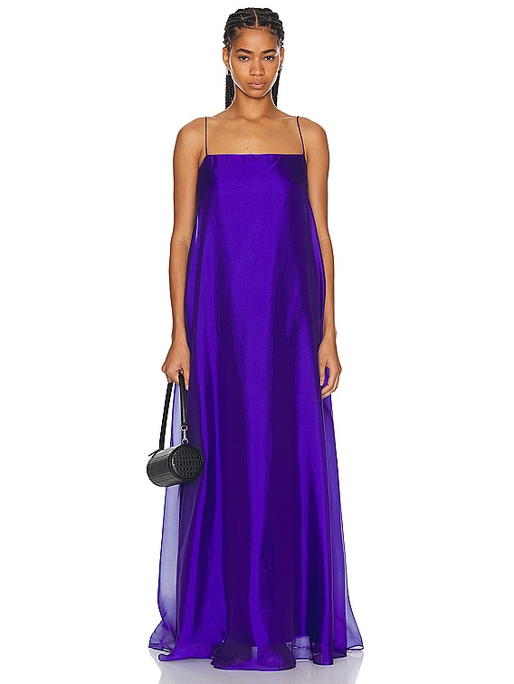 Staud Maxi Delfina Dress in Violet | FWRD