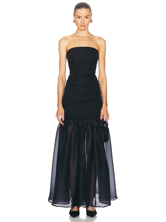 STAUD Liya Dress Black Navy STAUD Liya Dress Black Navy
