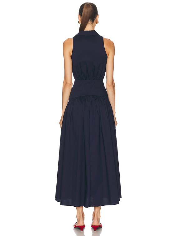 Staud Romy Dress in Navy | FWRD