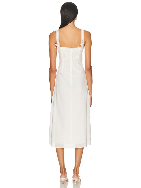 Staud Matilde Dress in White | FWRD