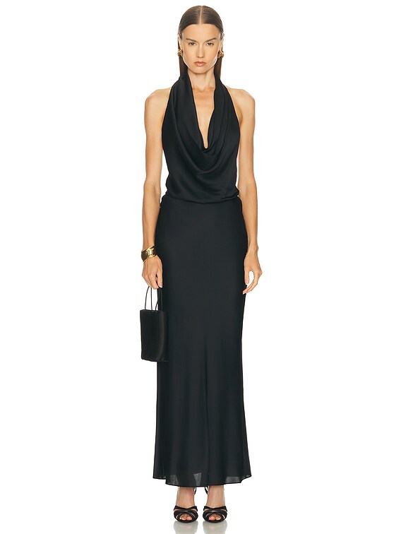 Staud Poppi Silk Dress in Black | FWRD Staud Poppi Silk Dress in Black | FWRD
