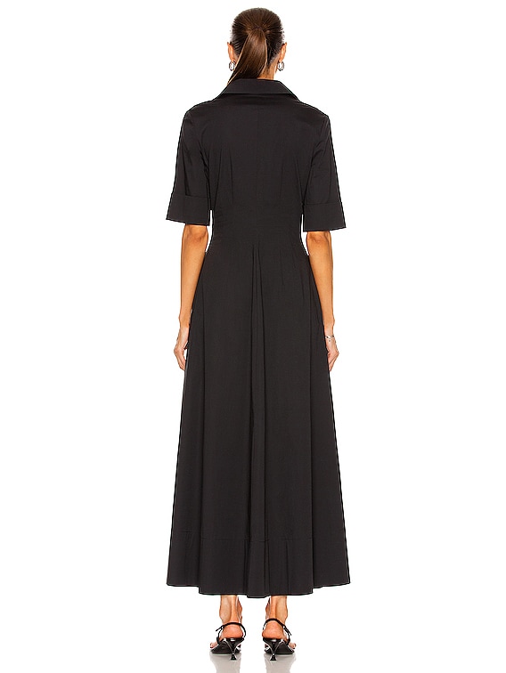 chinese dress ladies STAUD, Joy Maxi Dress in Black, Size 12