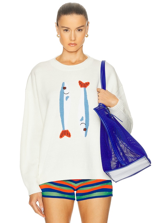 Staud Giada Sweater in Pier Ivory | FWRD
