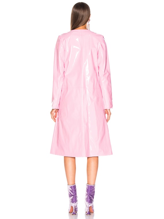 Staud Liam Trench Coat in Rose Quartz FWRD