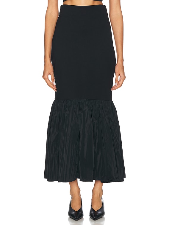 Staud Hawthorne Skirt in Black | FWRD