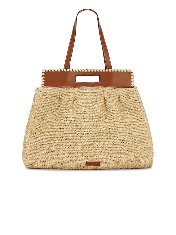 Staud Rue Tote Bag in Natural & Tan | FWRD