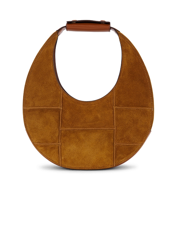 トートバッグ STAUD Moon Bag - Staud - Leather - Brown (H25P4022GP TAN) Staud Moon Tote Bag in Tan | FWRD