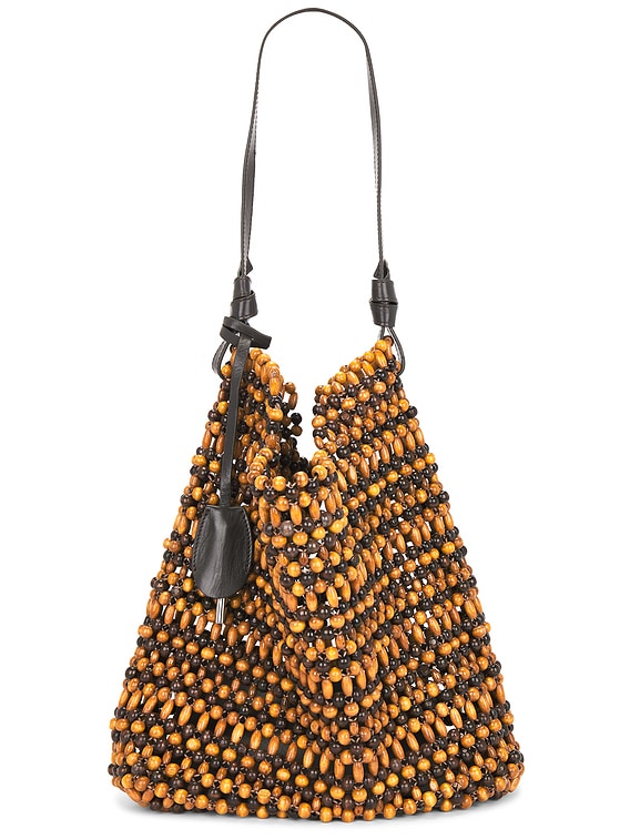 Staud Drift Tote Bag in Multi Wood Beads | FWRD