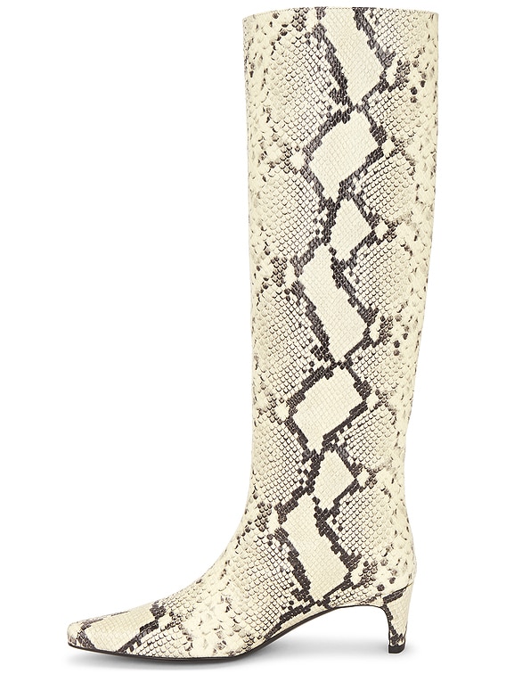 Staud Wally Boot in White Snake | FWRD