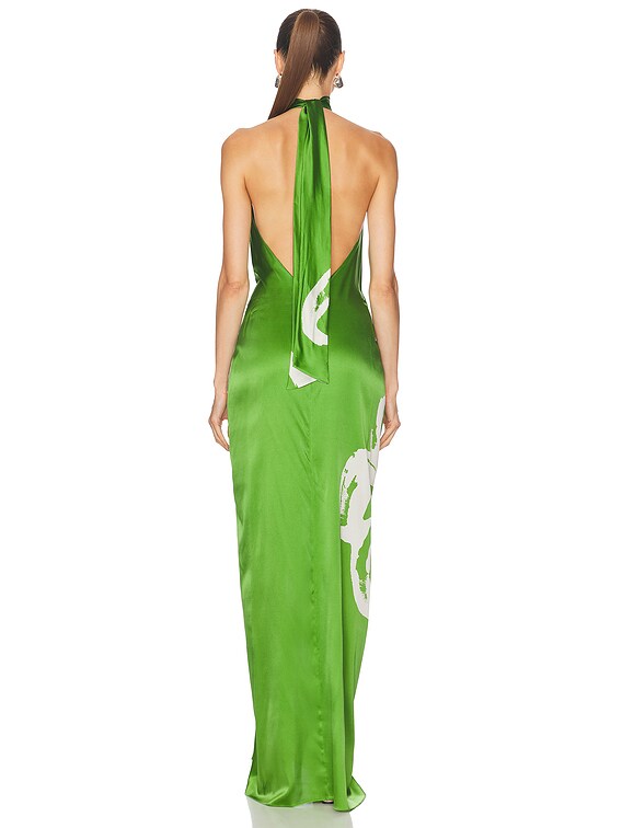 silvia tcherassi green dress Olatz Dress