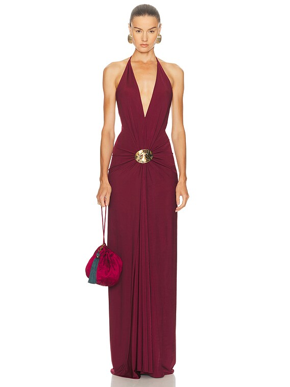 sana dress in burgundy silvia tcherassi Sana Dress – Silvia Tcherassi USA