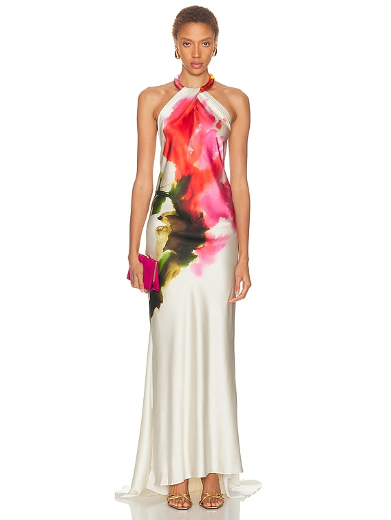 SILVIA TCHERASSI Jesse Dress in Azalea Flower | FWRD