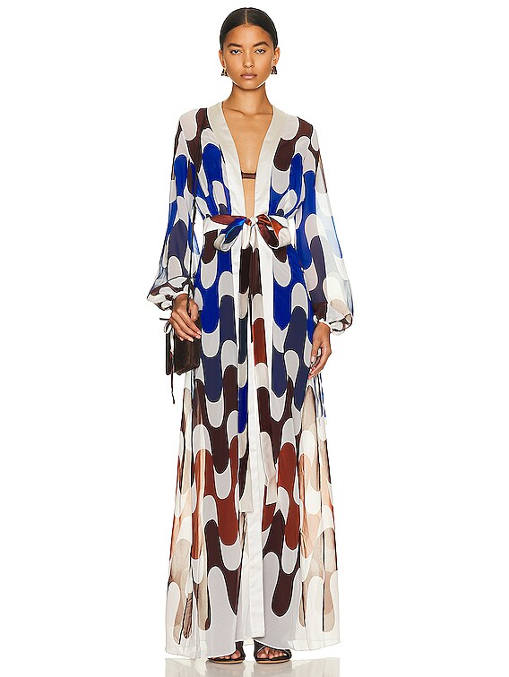 chinese dress ladies Magdalena Satin Floral Gown