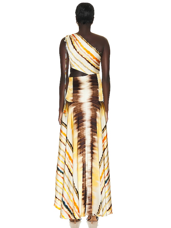 SILVIA TCHERASSI Whitney Dress in Multi Hazy Stripe | FWRD SILVIA TCHERASSI Whitney Dress in Multi Hazy Stripe | FWRD