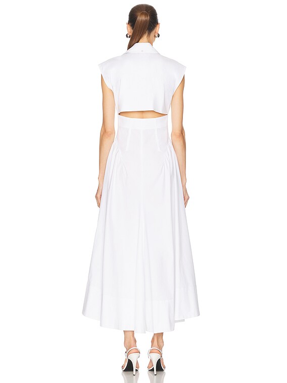 Sportmax Fabiana Dress in Optical White | FWRD