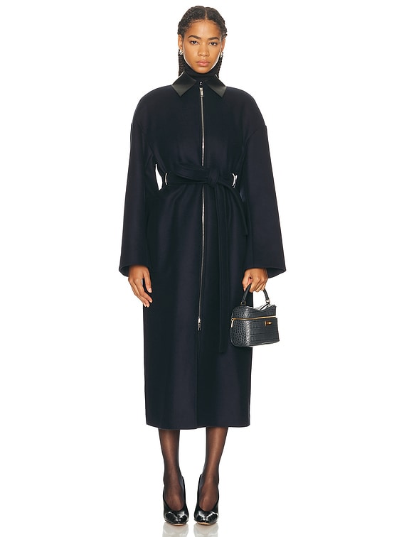 Sportmax Gene Coat in Midnight Blue | FWRD