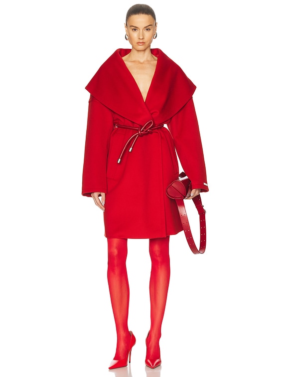 Sportmax Luciana Coat in Red | FWRD