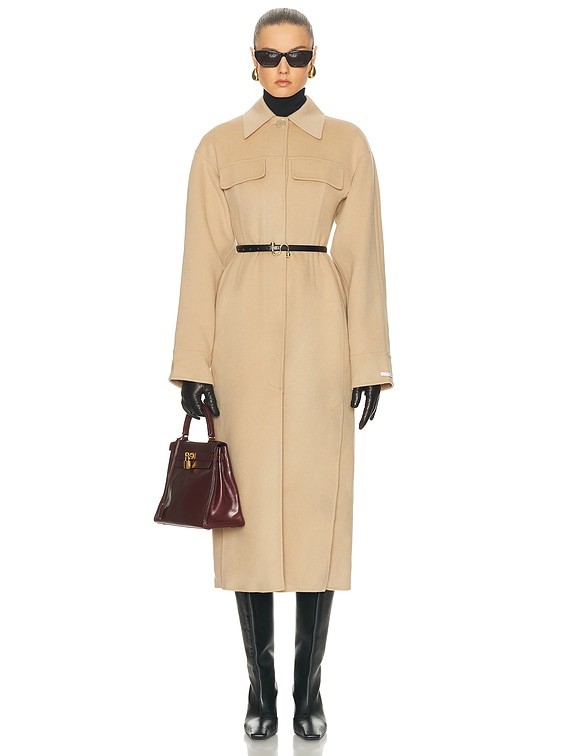 Sportmax Olio Coat in Camel | FWRD
