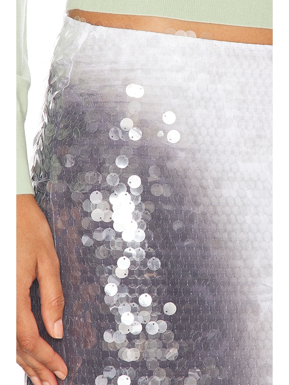 スカート TOANO SKIRT WITH SEQUINS Sportmax Toano Skirt in Shaded Black | FWRD
