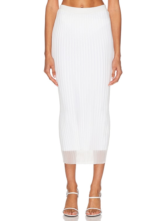 スカート SPORTMAX SKIRT (2422306022600 001) Calf-length skirt with a double-wrap belt, black | Sportmax