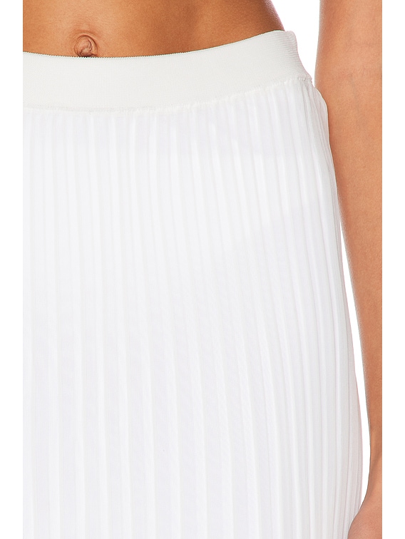 スカート Sportmax ALBUM TRANSPARENT KNITTED SKIRT Sportmax Album Skirt in Optical White | FWRD