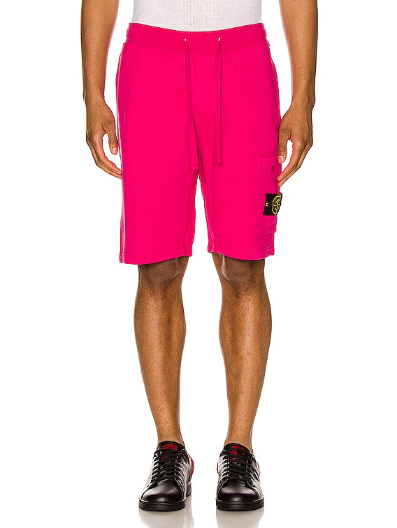 Stone Island Cargo Bermuda Shorts in Fuchsia | FWRD