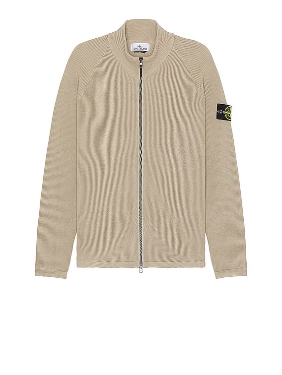 stone island zip up cardigan