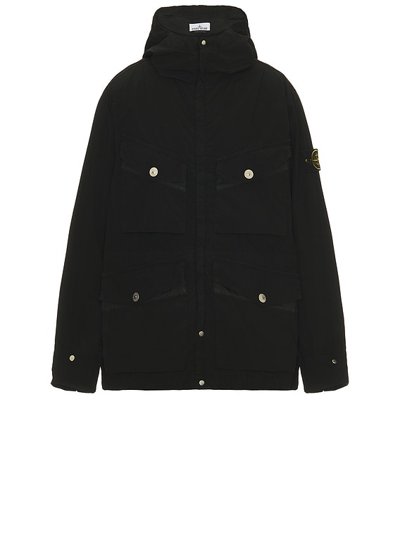 Stone Island Short Parka in Black | FWRD