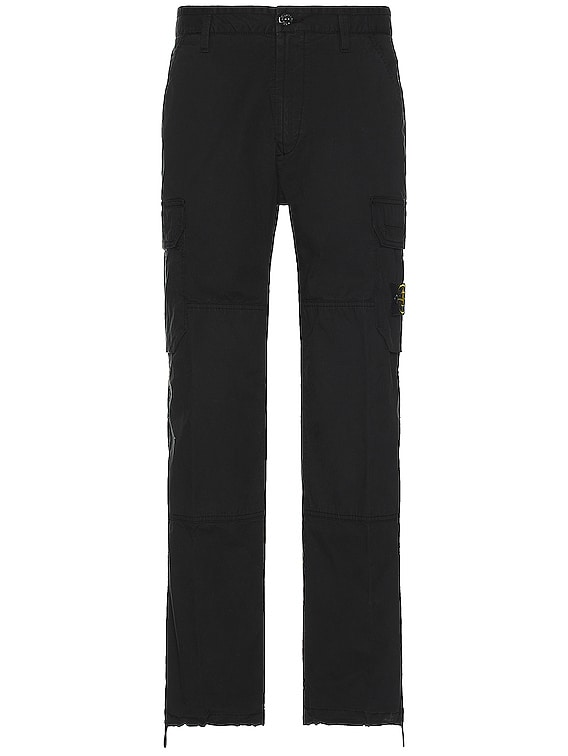 Stone Island Black Cargo Pants for Men