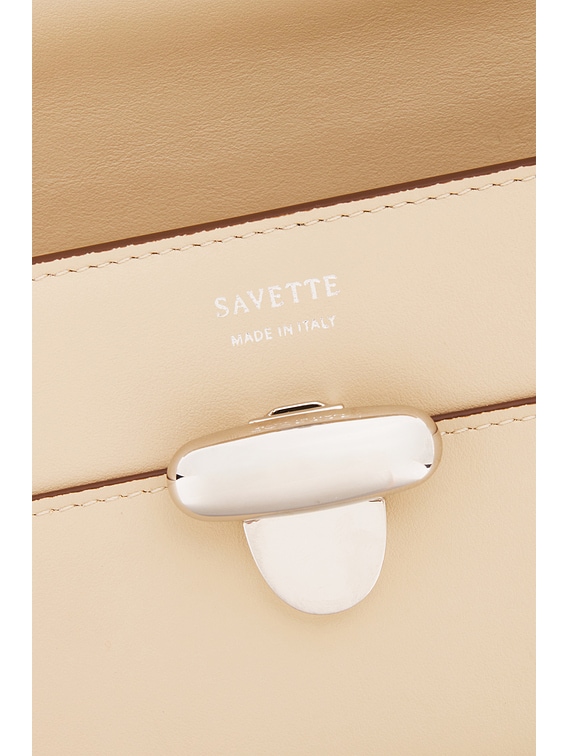 Savette The Slim Symmetry Pochette Bag in Bone | FWRD