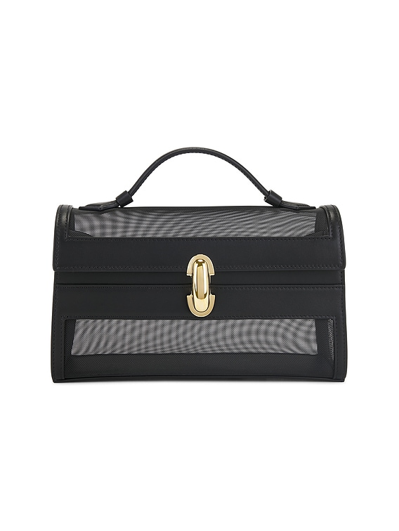 Savette ブラック Symmetry Pochette バッグ Symmetry Pochette in Black Suede · Savette