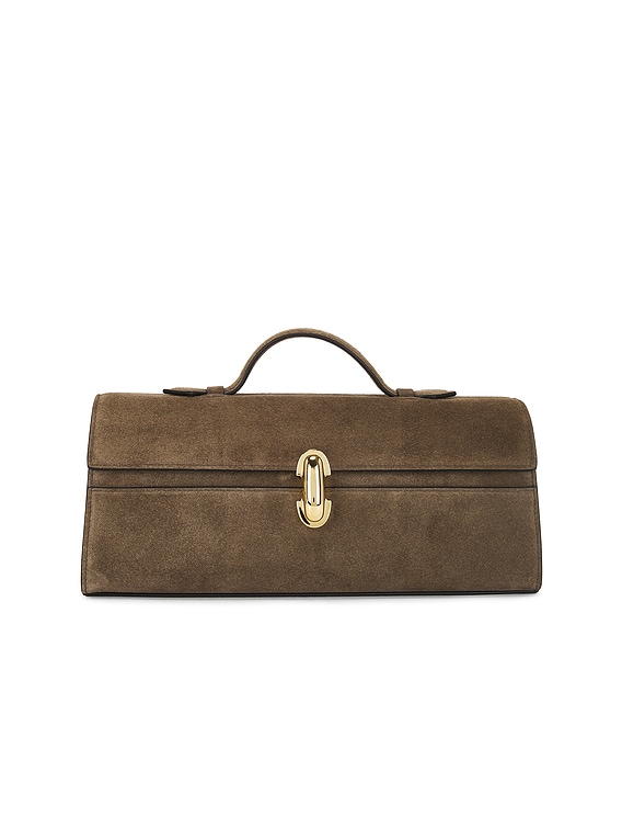 Savette Slim Symmetry Pochette Bag in Mink | FWRD