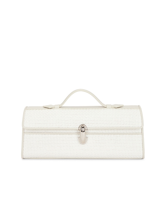 Savette Slim Symmetry Pochette Bag in Ivory | FWRD