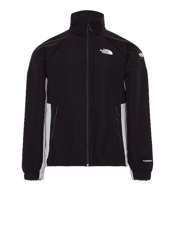 The North Face Phlego Track Top in Black & Meld Grey | FWRD