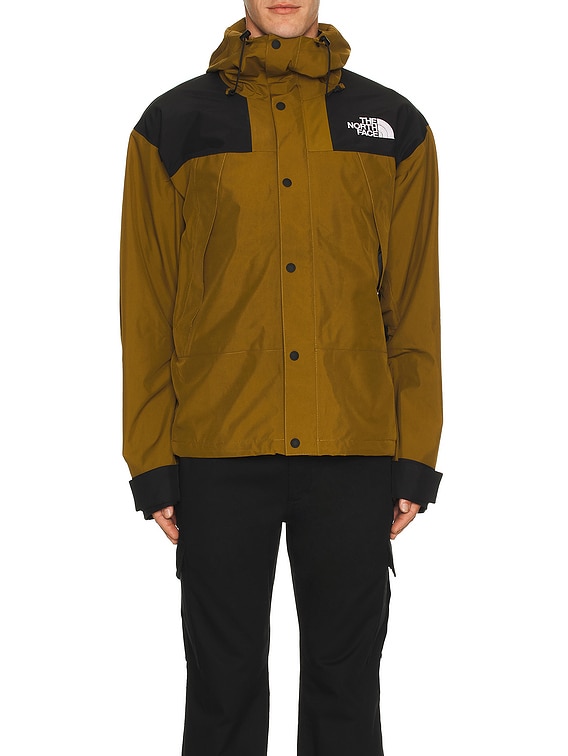 The North Face Men's GTX Mountain Jacket in Moss Green & TNF Black