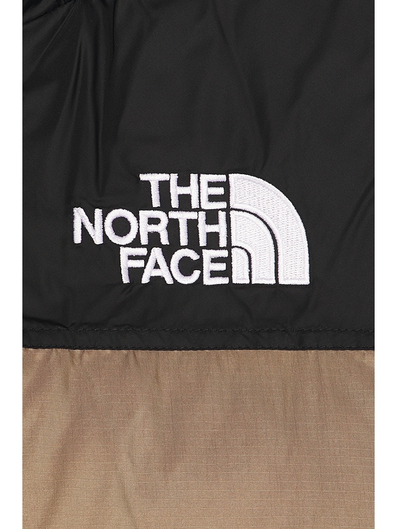 The North Face 1996 Retro Nuptse Vest in Mocha Brown & TNF Black