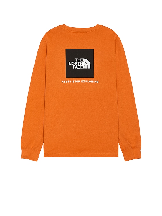 THE NORTH FACE★即発送★Coolmax Stripe Long Sleeve T-shirt The North Face Long Sleeve Box NSE Tee in Iron Bronze | FWRD