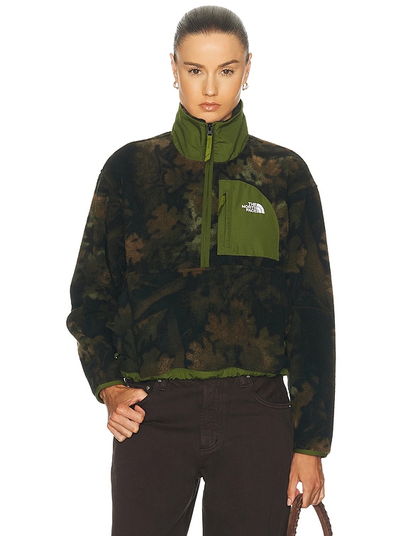 The North Face Yumiori Off Peak Half Zip Fleece Jacket in Woodland