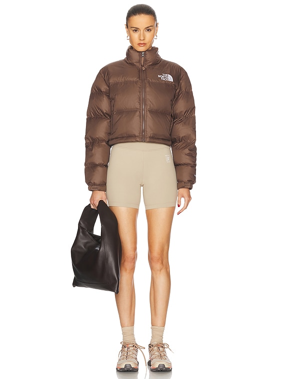 The North Face Nuptse Short Jacket in Smokey Brown | FWRD