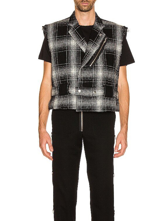 TAKAHIROMIYASHITA The Soloist Sleeveless Blazer in Black & White