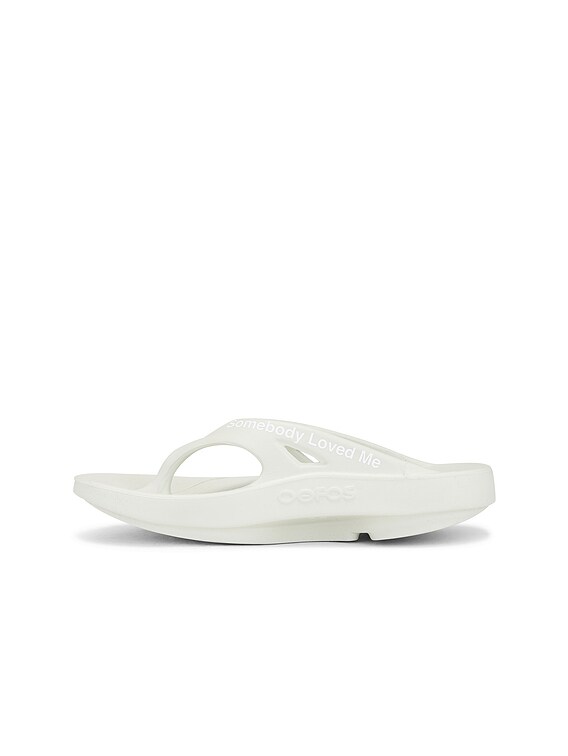 TAKAHIROMIYASHITA The Soloist x OOFOS Flip-Flop in Cosmic Grey | FWRD