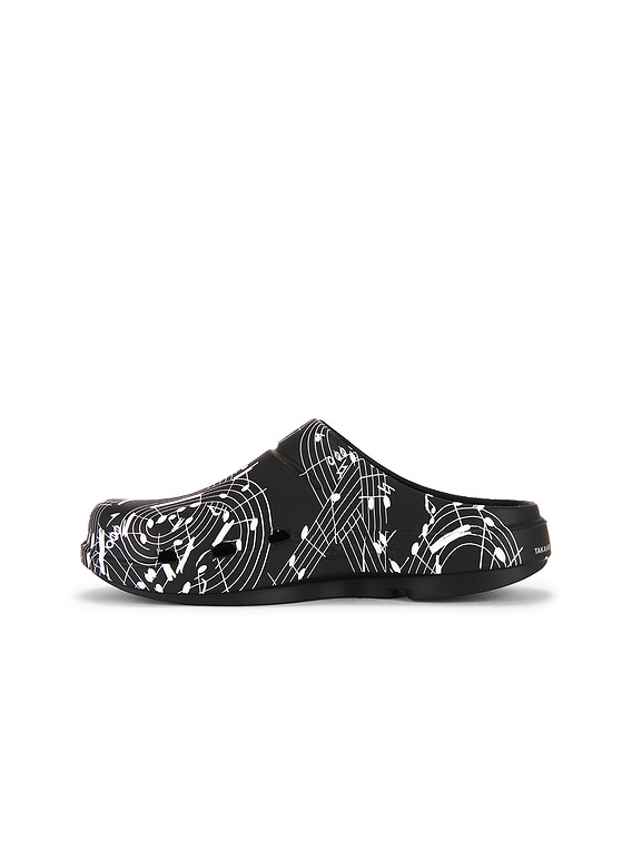 TAKAHIROMIYASHITA The Soloist x OFFOS Music Note Clog in Black | FWRD
