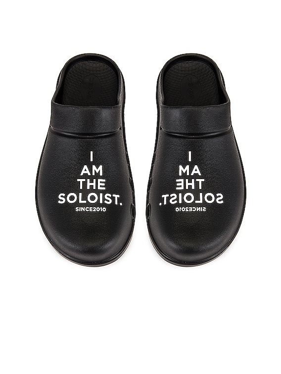 TAKAHIROMIYASHITA The Soloist Signature Clogs in Black FWRD