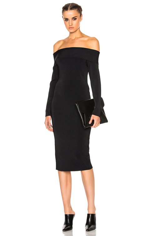 alexander wang off shoulder dress