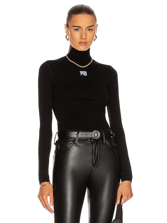 Alexander Wang Turtleneck Sweater in Black | FWRD