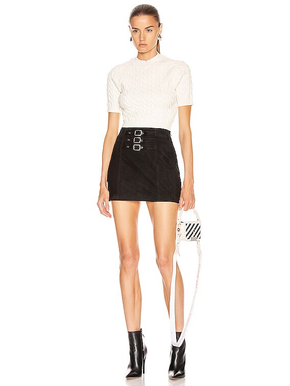 alexander wang shrunken cable sweater