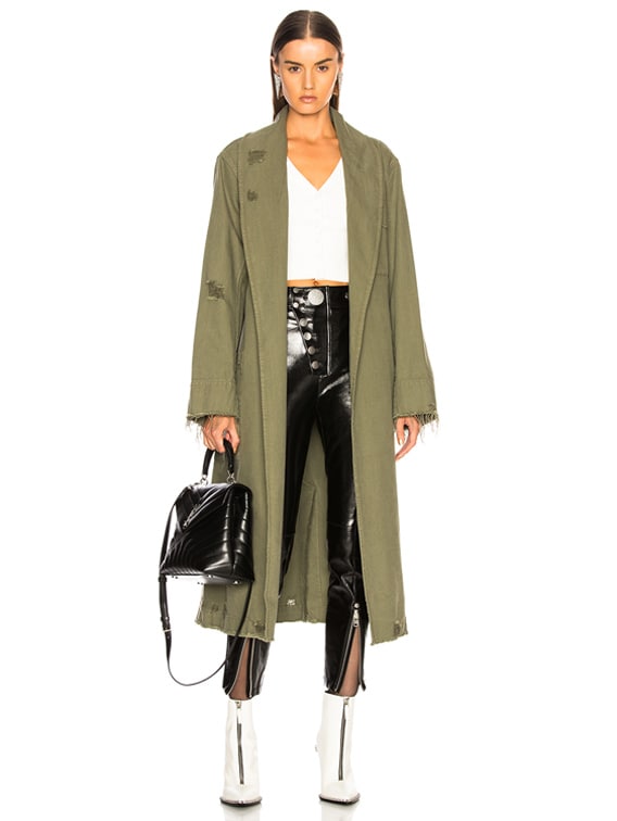 Alexander Wang Pajama Utility Trench Coat in Cadet | FWRD