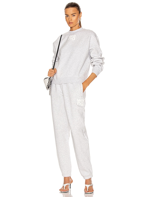 Alexander Wang Foundation Terry Classic Sweatpant in Light Heather